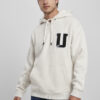 Oversized Frottee Patch Hoody light gray