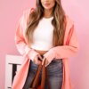 Oversized apricot cape with hood
