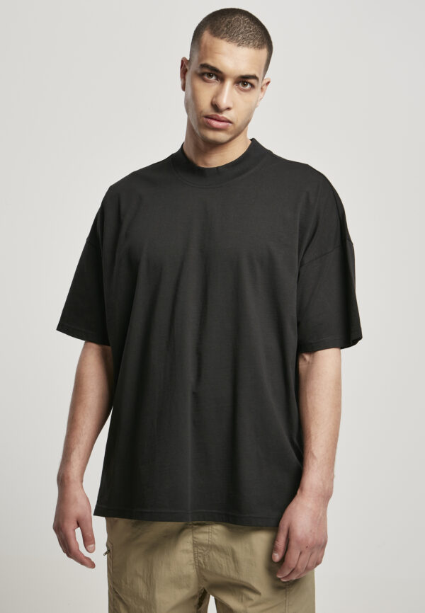 Oversized mock Neck Tee black Oversized mock Neck Tee black