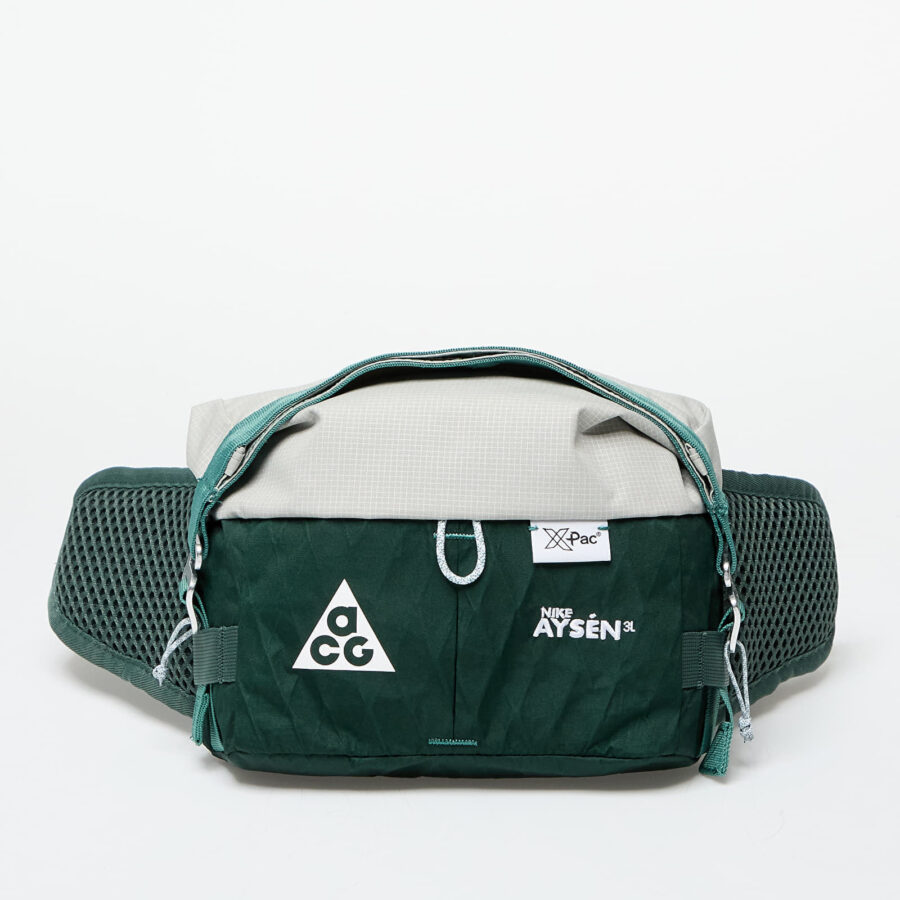 Övtáska Nike ACG Aysén Hip Pack Vintage Green/ Light Iron Ore/ White 3 l-alacsony-ár