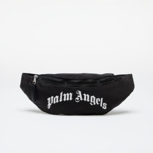 Övtáska Palm Angels Kids Curved Logo Fanny Pack Black/ White Universal-alacsony-ár
