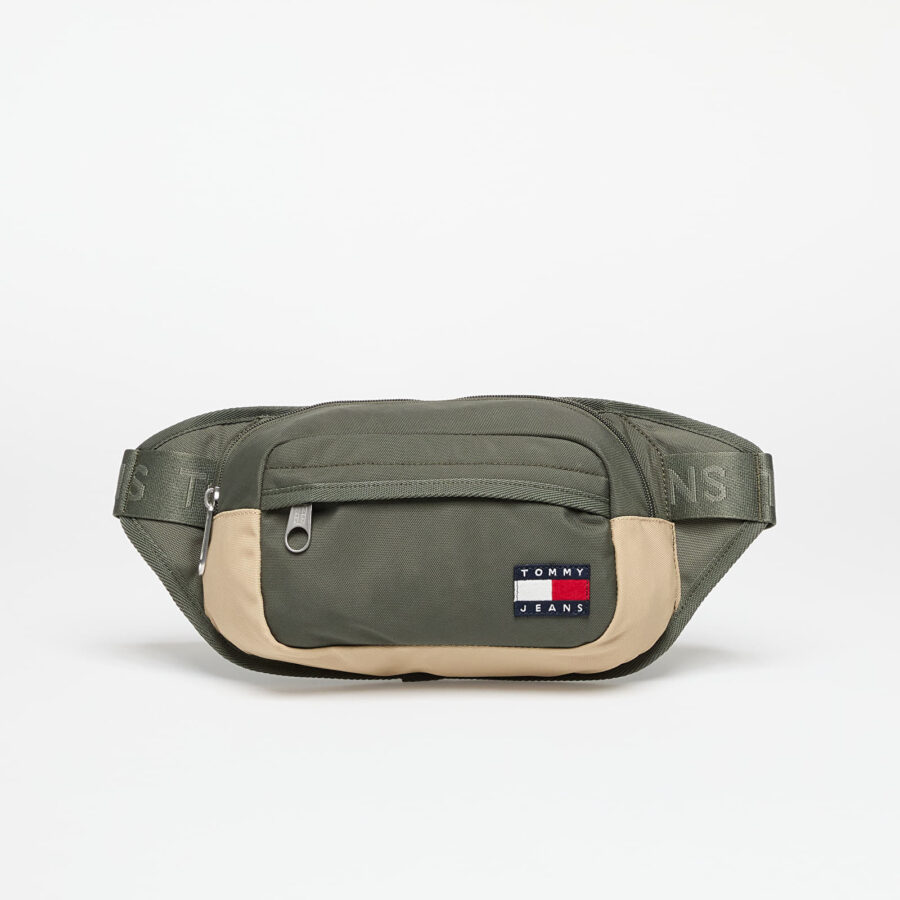 Övtáska Tommy Jeans Essential Daily Bumbag Green Universal-alacsony-ár