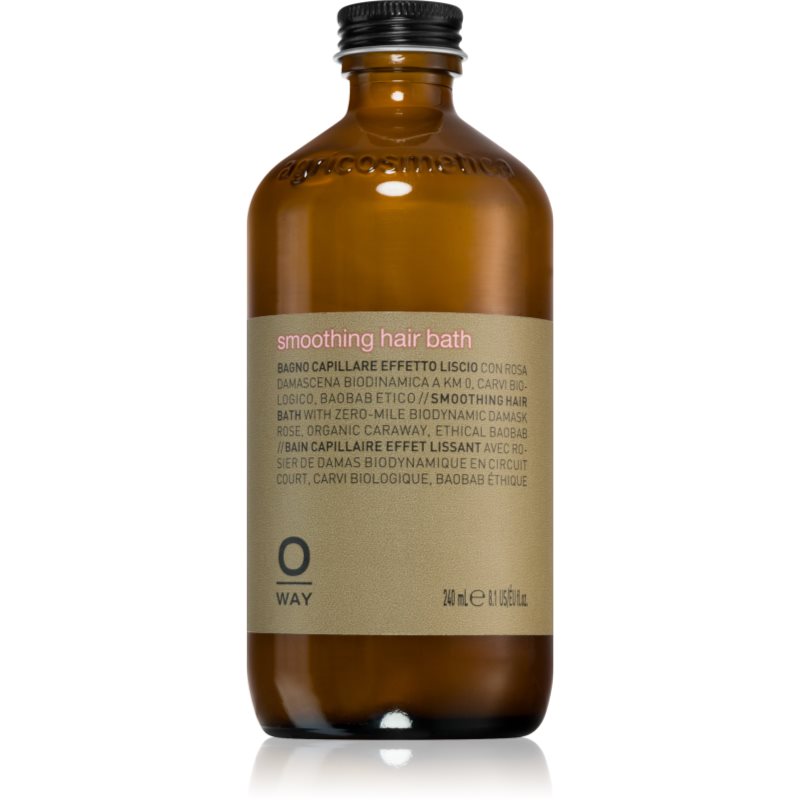 Oway Smooth+ Hair Bath kisimító sampon száraz és rakoncátlan hajra 240 ml-ár
