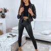 PANSY women's black Dstreet pants from