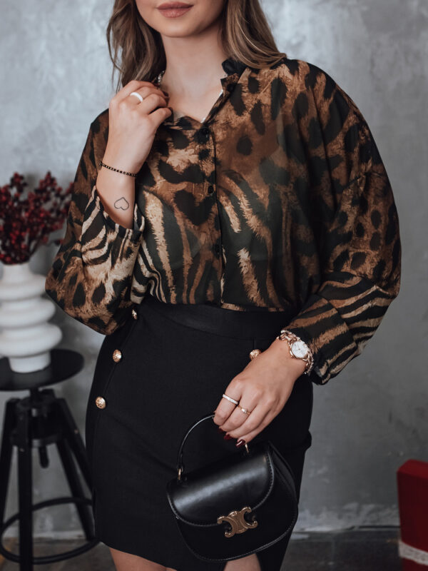 PANTHEAS női oversize ing leopárd mintás Dstreet