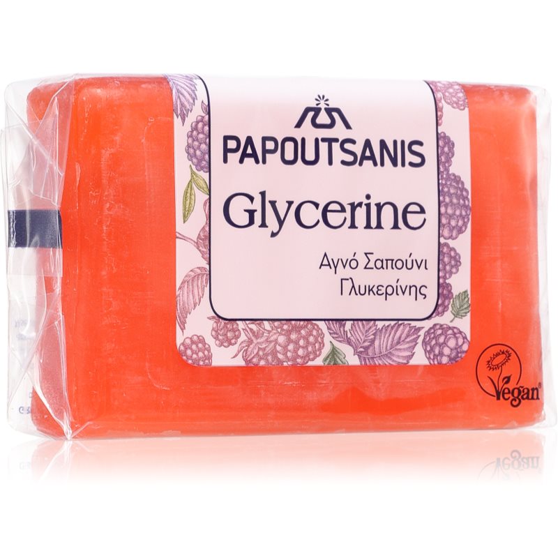 PAPOUTSANIS Glycerine Red Szilárd szappan testre 125 g-ár