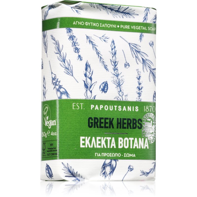 PAPOUTSANIS Greek Herbs Szilárd szappan 150 g-ár