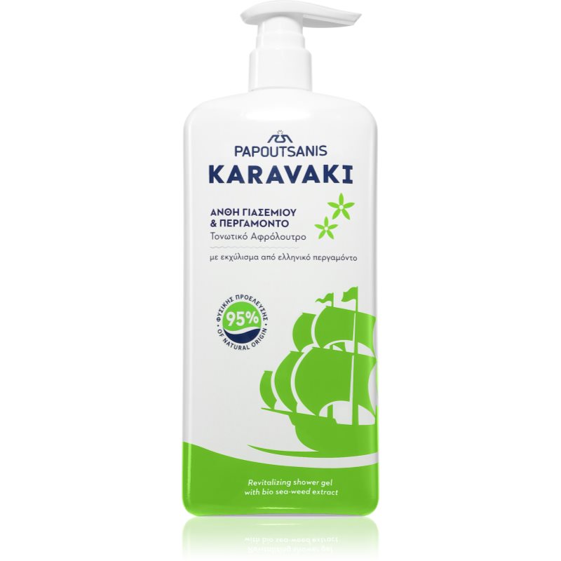 PAPOUTSANIS Karavaki Jasmin & Bergamot tusfürdő gél 750 ml-ár