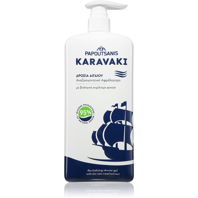 PAPOUTSANIS Karavaki Revitalizing Shower Gel tusfürdő gél 750 ml-Ár