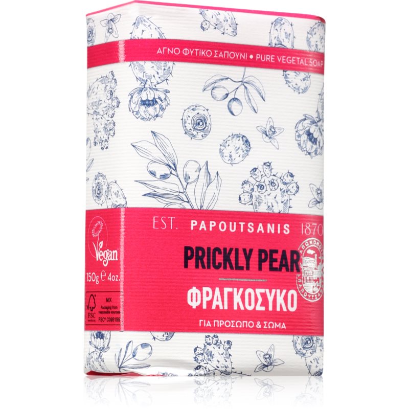 PAPOUTSANIS Prickly Pear Szilárd szappan 150 g-ár