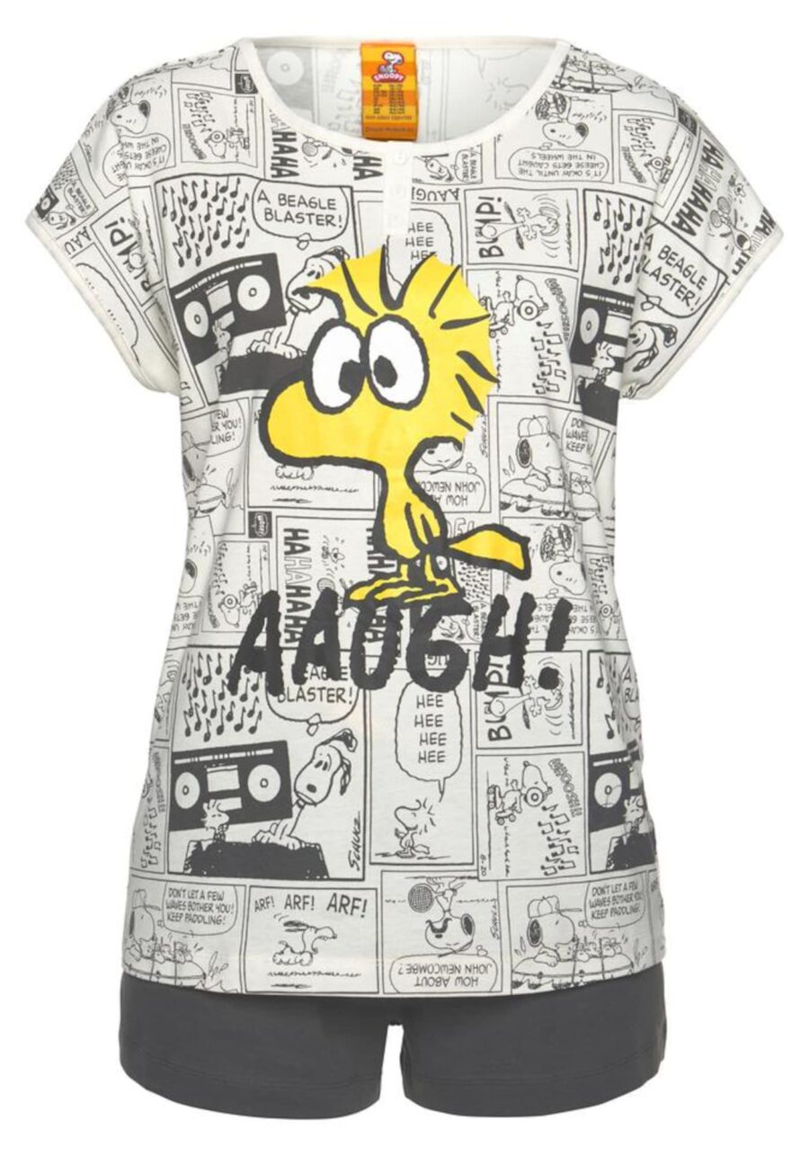 PEANUTS Rövidek  sárga / szürke / fehér-hu