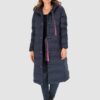 PERSO Woman's Coat BLH231010F Navy Blue