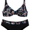 PETITE FLEUR Bikini  vegyes színek / fekete