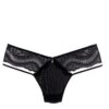 PETITE FLEUR GOLD String bugyik  fekete