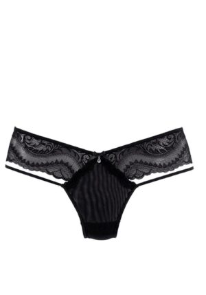 PETITE FLEUR GOLD String bugyik  fekete