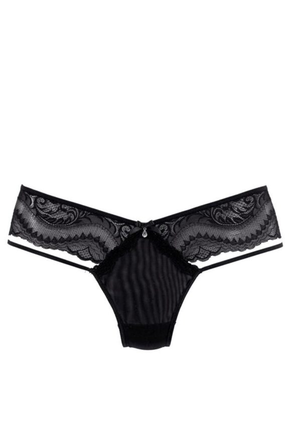 PETITE FLEUR GOLD String bugyik  fekete