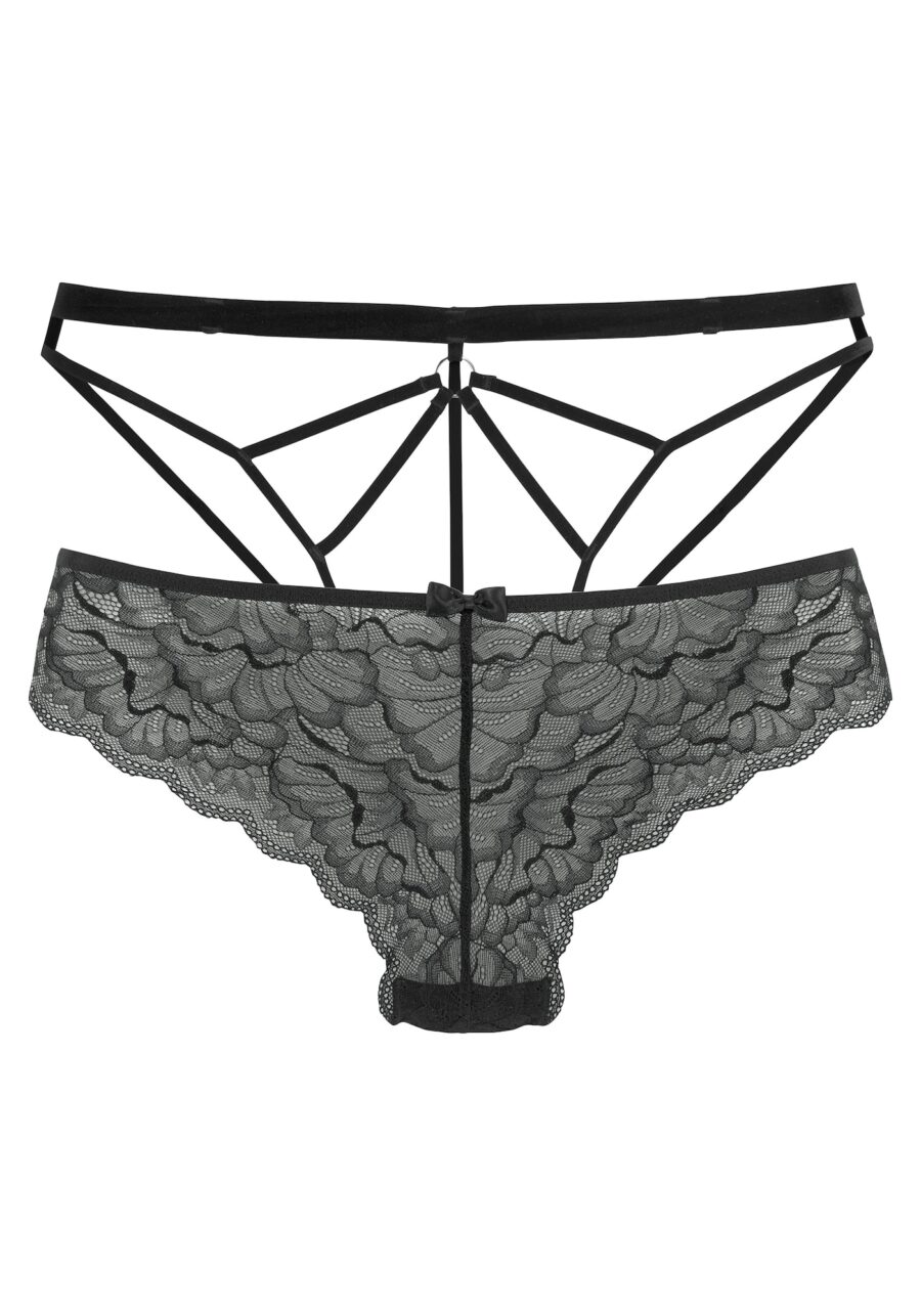 PETITE FLEUR GOLD String bugyik  fekete-hu