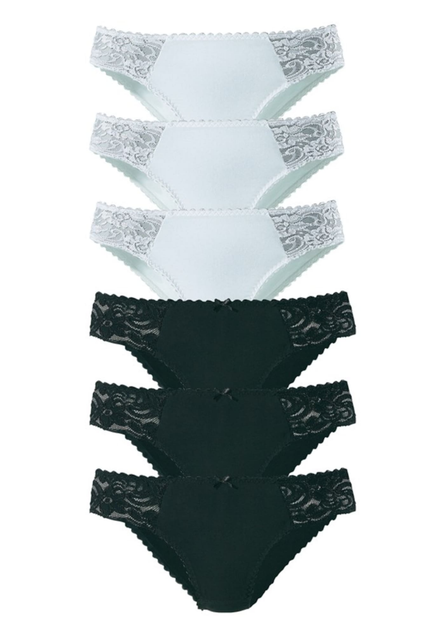 PETITE FLEUR Slip  fekete / fehér-Hungary