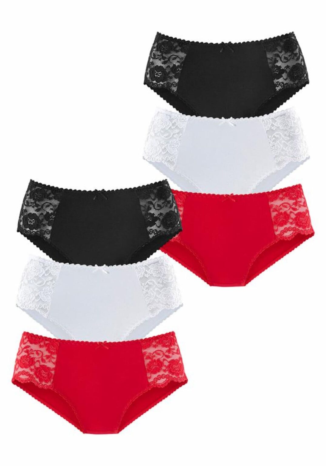 PETITE FLEUR Slip  piros / fekete / fehér