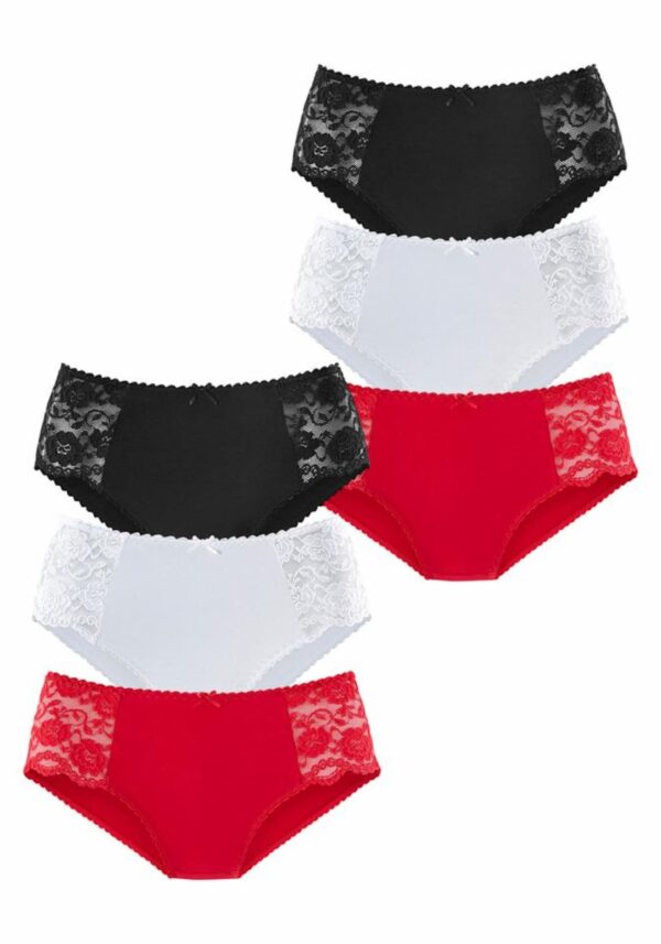 PETITE FLEUR Slip  piros / fekete / fehér