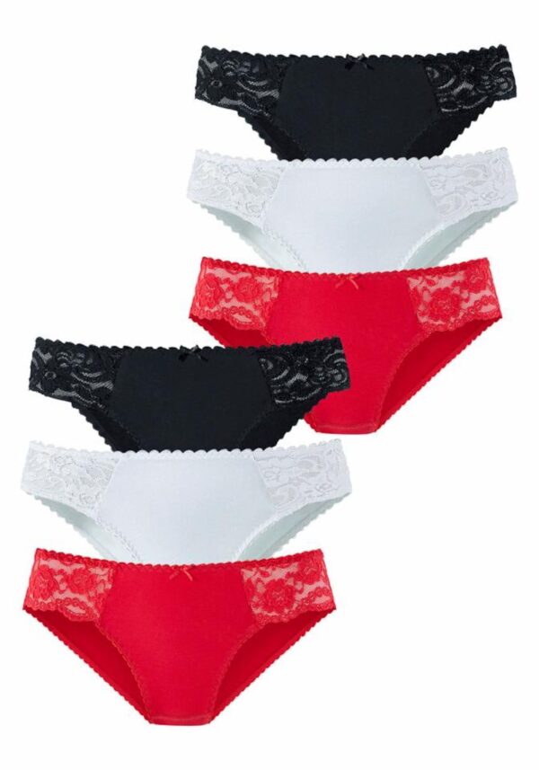 PETITE FLEUR Slip  piros / fekete / fehér
