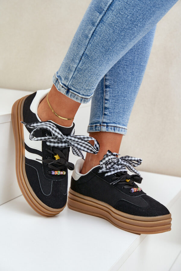 PG2 Női Sneakers Klipszekkel Fekete Jariana