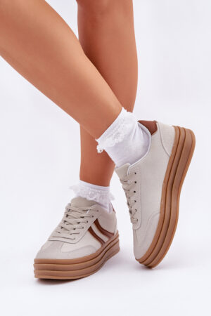 PG2 Stílusos platform sneakers szürke Doriwa