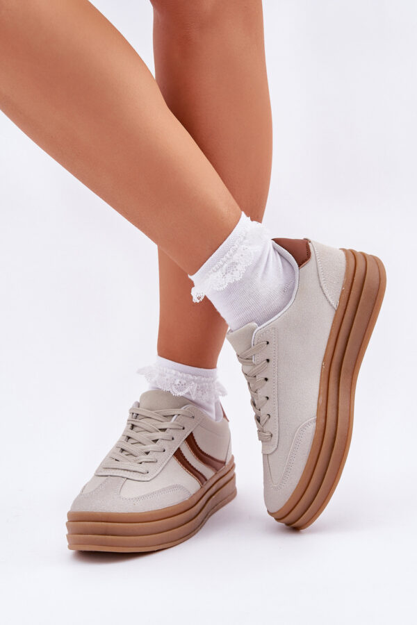 PG2 Stílusos platform sneakers szürke Doriwa