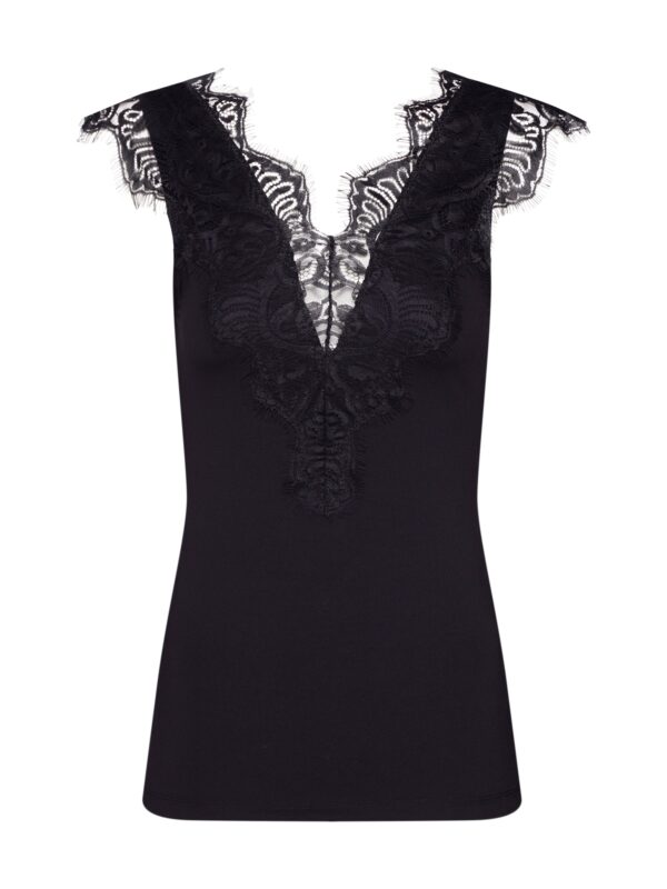 PIECES Top 'Ilu'  fekete