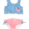 PLAYSHOES Bikini 'Krebs'  füstkék / arany / rózsaszín / fehér-hu