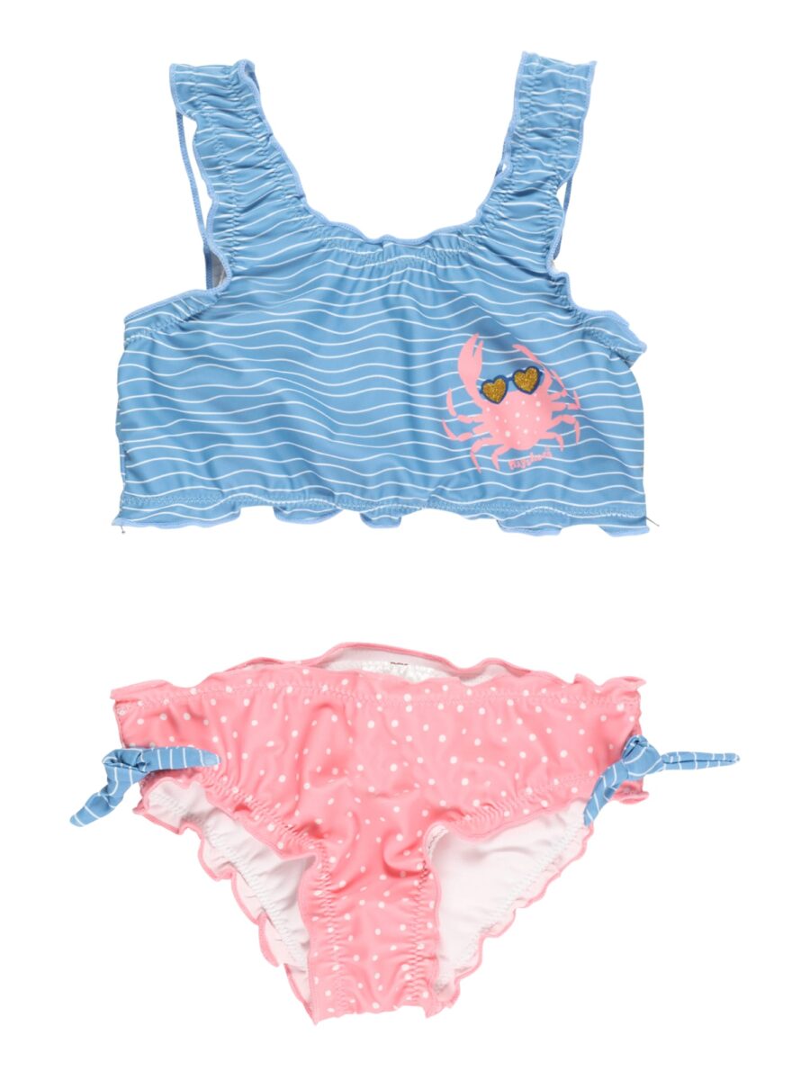 PLAYSHOES Bikini 'Krebs'  füstkék / arany / rózsaszín / fehér-hu