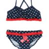 PLAYSHOES Bikini 'Schwäne'  kék / piros / fehér