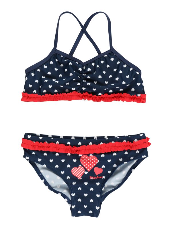 PLAYSHOES Bikini 'Schwäne'  kék / piros / fehér