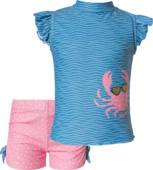 PLAYSHOES Fürdőruhák 'Krebs'  kék / arany / rózsaszín / fehér-hu