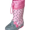 PLAYSHOES Gumicsizmák 'Katze'  pasztellzöld / rózsaszín-hu