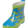 PLAYSHOES Gumicsizmák 'Krokodil'  kék / zöld / piros-hu