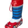 PLAYSHOES Gumicsizmák 'Rennwagen'  kék / piros / fehér-hu