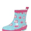 PLAYSHOES Gumicsizmák  türkiz / rózsaszín / rózsaszín / fekete / fehér-hu