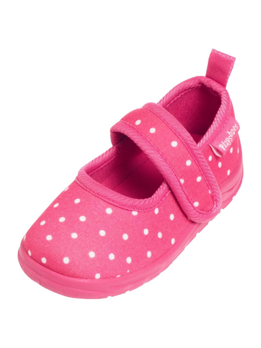 PLAYSHOES Házi cipő  rózsaszín / fehér-hu