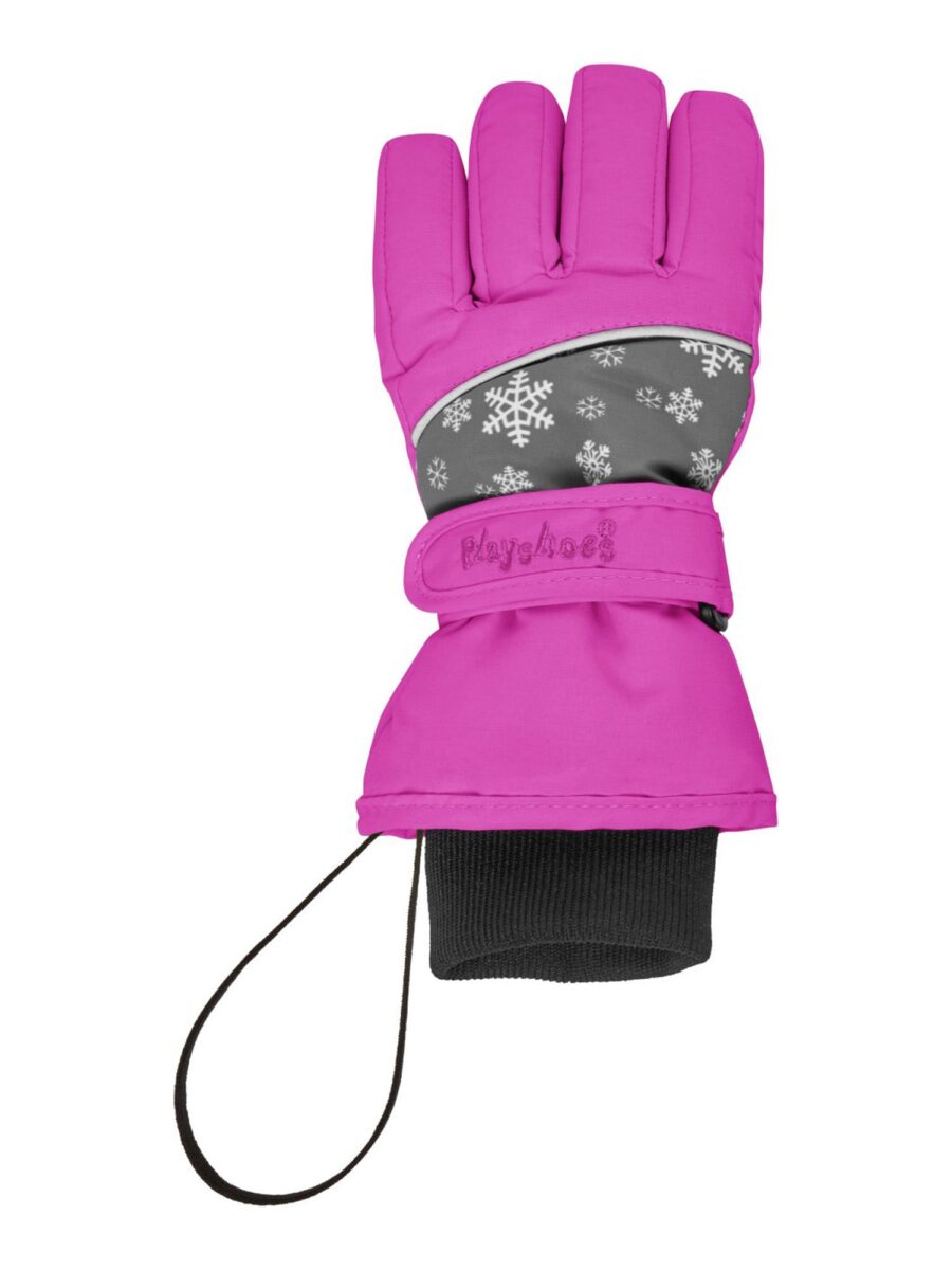 PLAYSHOES Kesztyűk  szürke / fukszia / fekete / fehér-hu