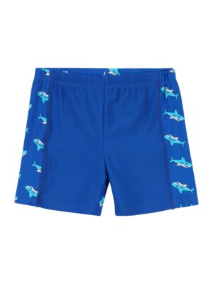 PLAYSHOES Rövid fürdőnadrágok 'Hai'  kék / vízszín / fehér-hu