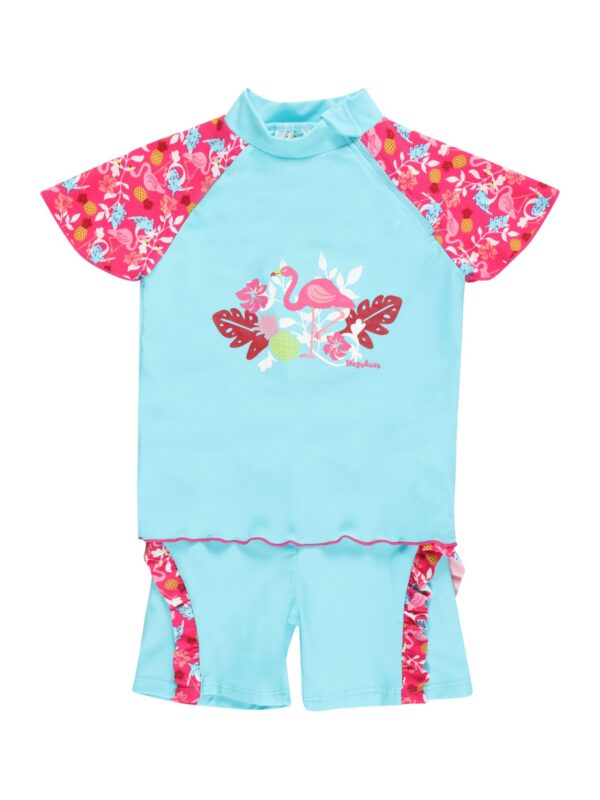 PLAYSHOES UV-védelem 'Flamingo'  türkiz / vegyes színek / rózsaszín