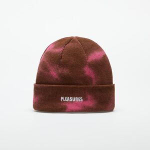 PLEASURES Impact Dyed Beanie Brown/ Pink Universal-alacsony-ár
