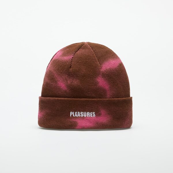 PLEASURES Impact Dyed Beanie Brown/ Pink Universal-alacsony-ár