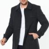PLT7226 DEWBERRY BATTAL COAT-PATTERNED ANTHRACITE