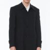 PLT7226 DEWBERRY BATTAL COAT-PATTERNED BLACK