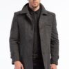 PLT7226 DEWBERRY BATTAL COAT-PATTERNED GREY