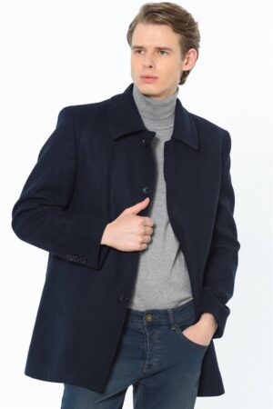 PLT8206 DEWBERRY MEN'S COAT-NAVY BLUE