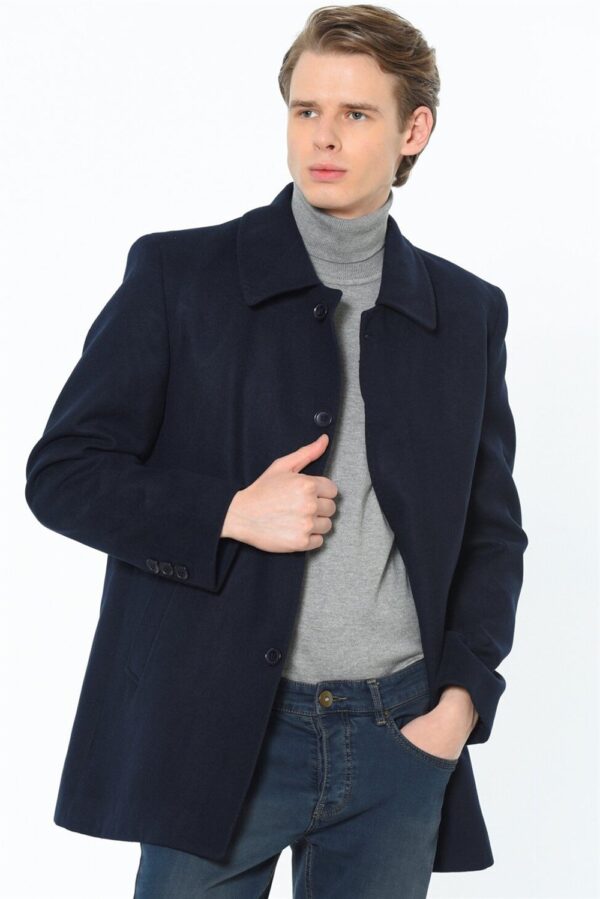 PLT8206 DEWBERRY MEN'S COAT-NAVY BLUE