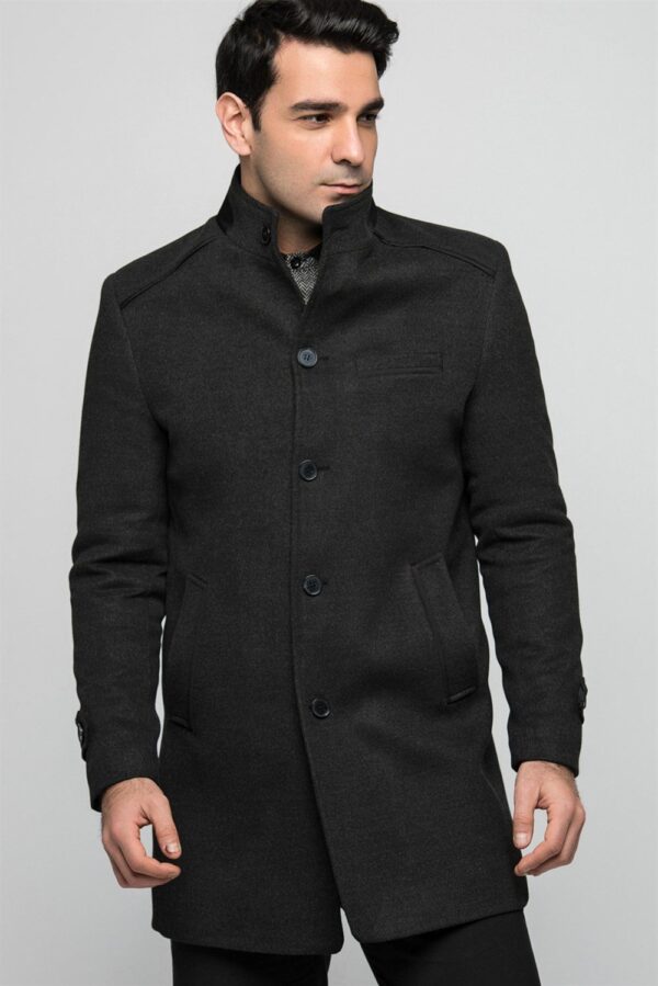 PLT8333 DEWBERRY MEN'S COAT-ANTHRACITE